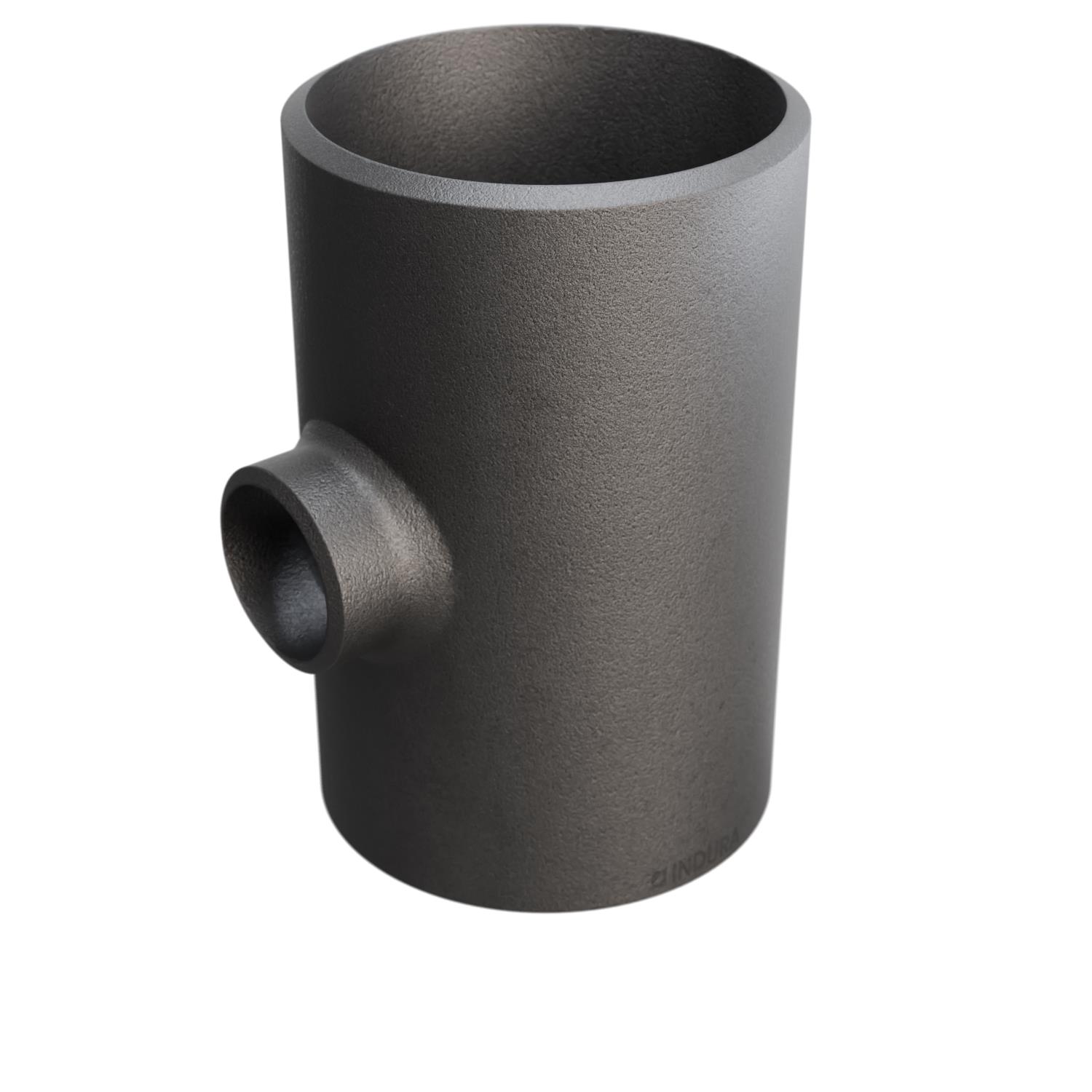 Tee, ASME B16.9, Sch. XS, 10"x4", A-234 WPB, INDURA